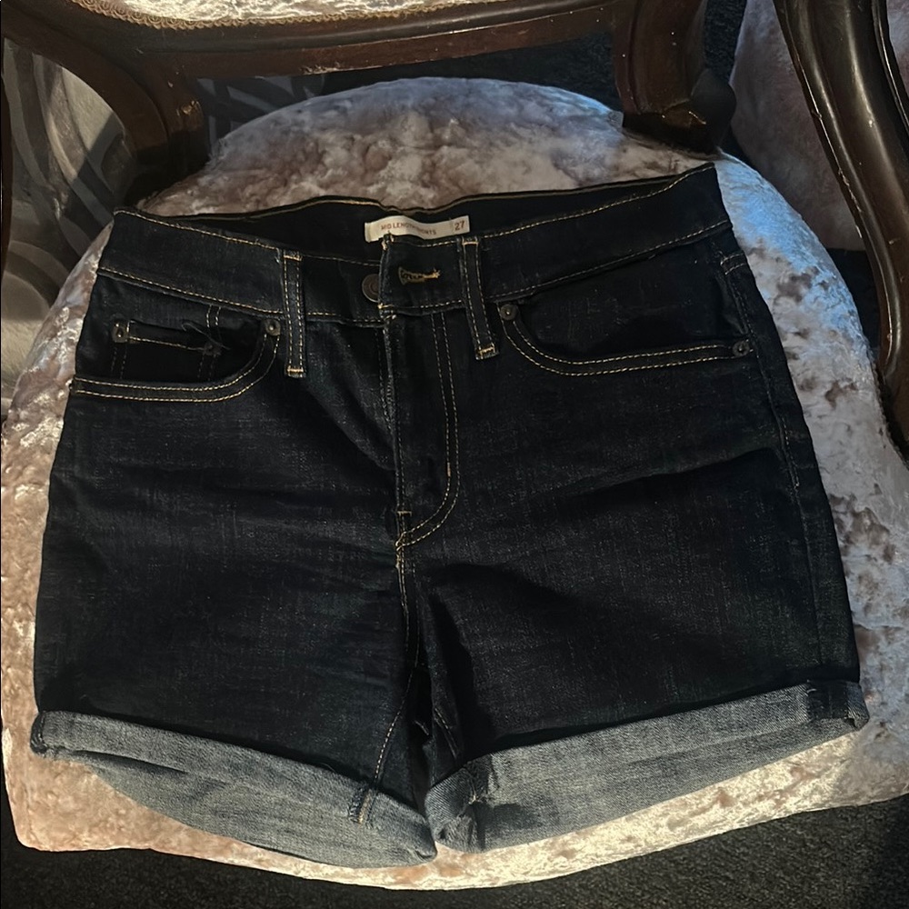 Dark Blue Denim Levi’s Women's Shorts